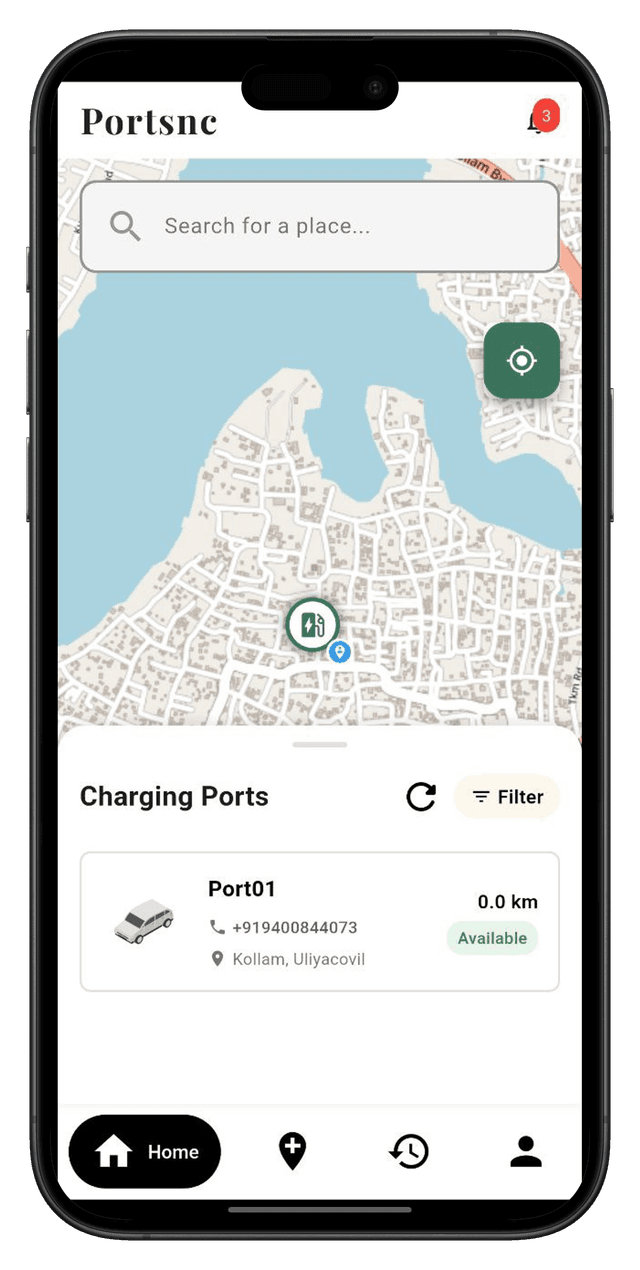 Portsnc Mobile App Home